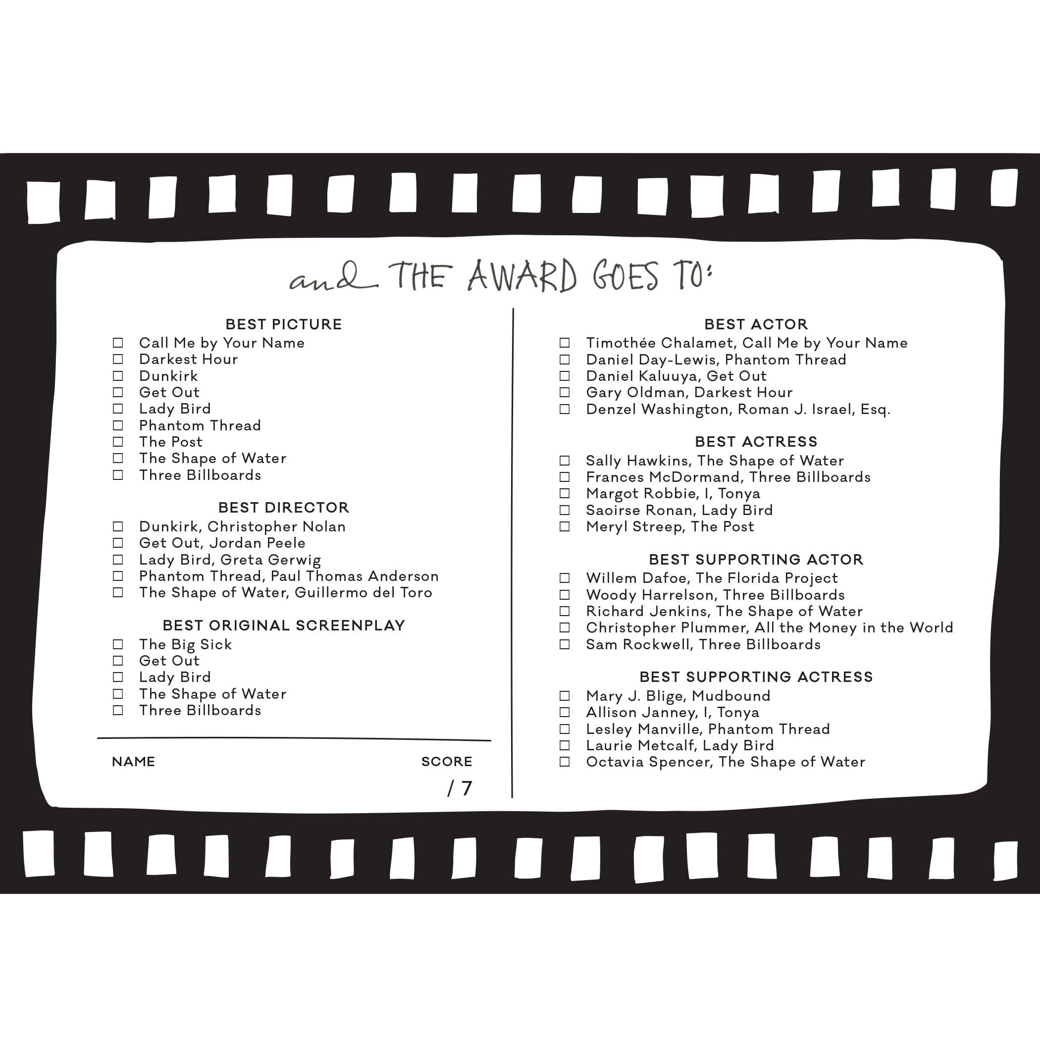 …And the Award Goes To Ballots Darcy Miller Designs