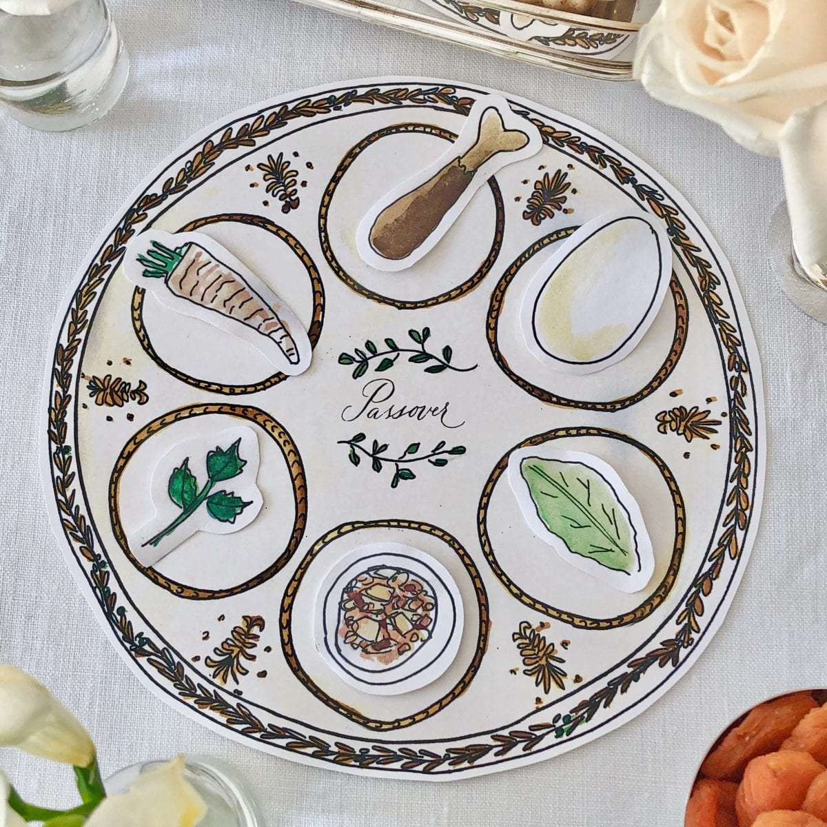 Printable Passover Seder Plate | Darcy Miller Designs