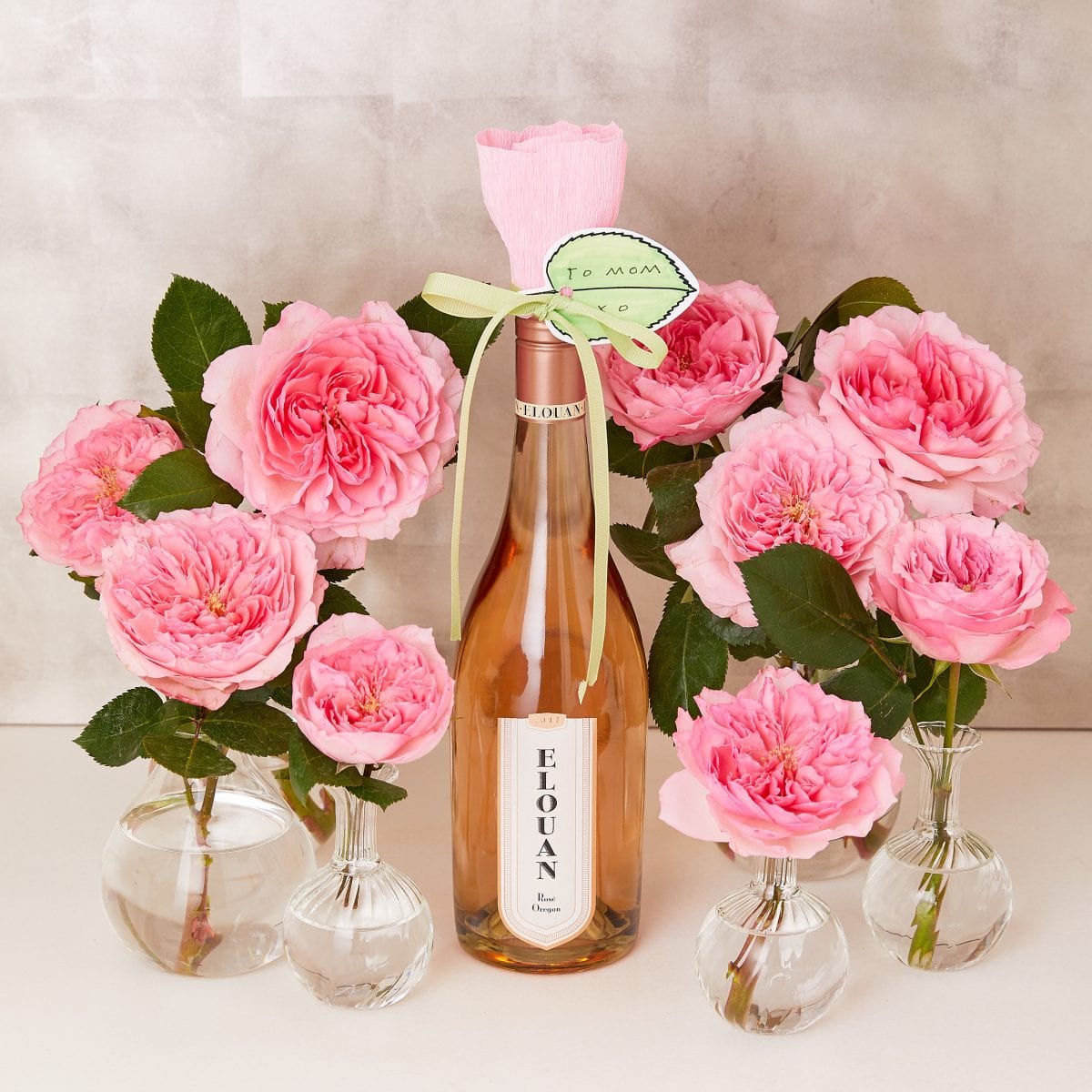 OFFbb-USA Birthday Outline Felicitations Text Artificial Rose Flower Hanging Vases Decoration Bottle 
