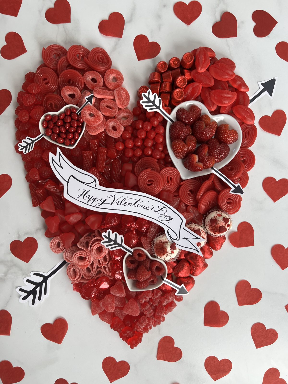 Valentines Candy Graze Board